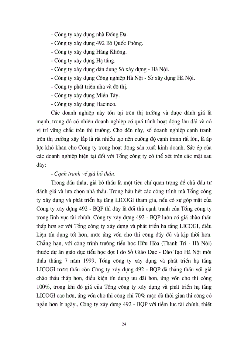 image for page Một số biện pháp nhằm nâng cao khả năng cạnh tranh trong đấu thầu xây lắp ở Tổng công ty xây dựng và phát triển hạ tầng LICOGI