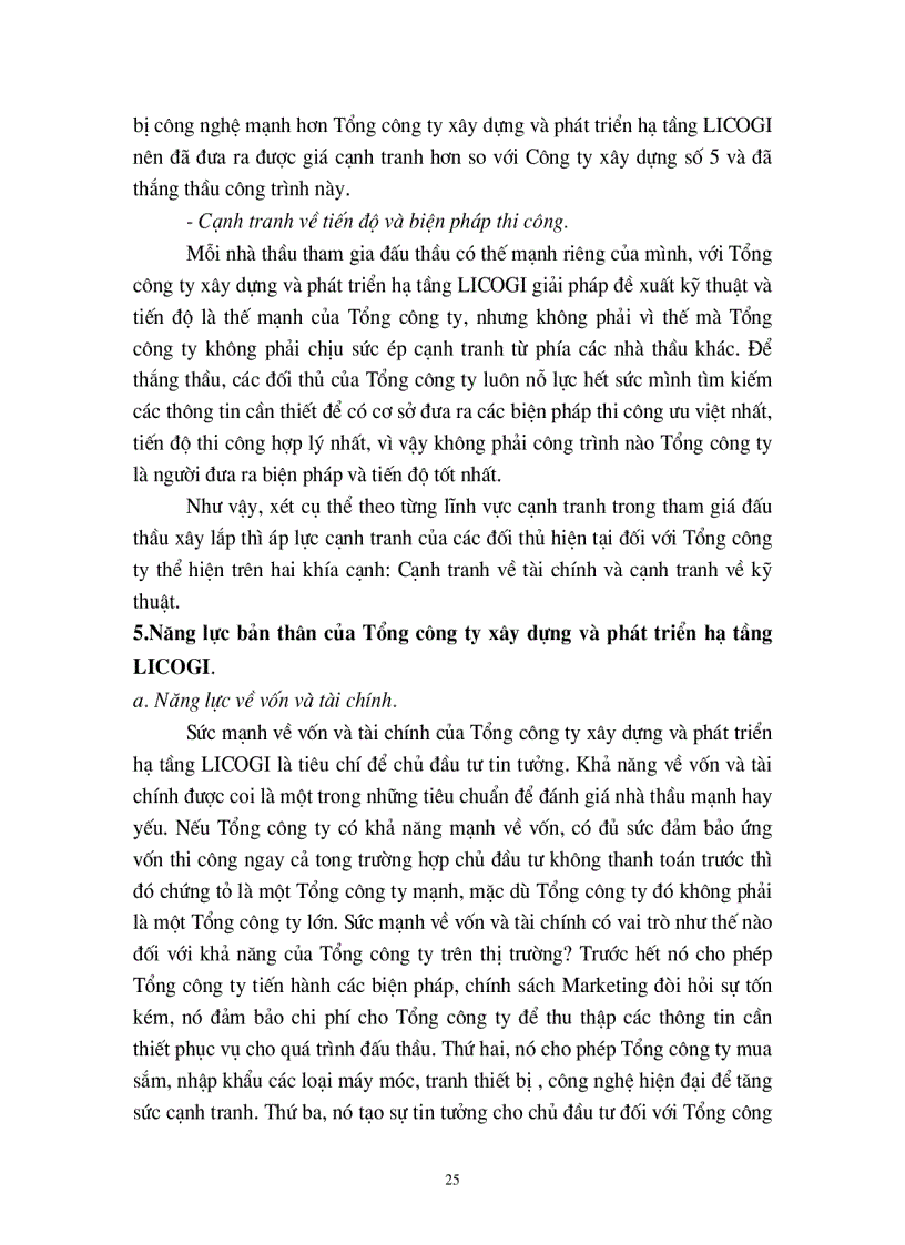 image for page Một số biện pháp nhằm nâng cao khả năng cạnh tranh trong đấu thầu xây lắp ở Tổng công ty xây dựng và phát triển hạ tầng LICOGI