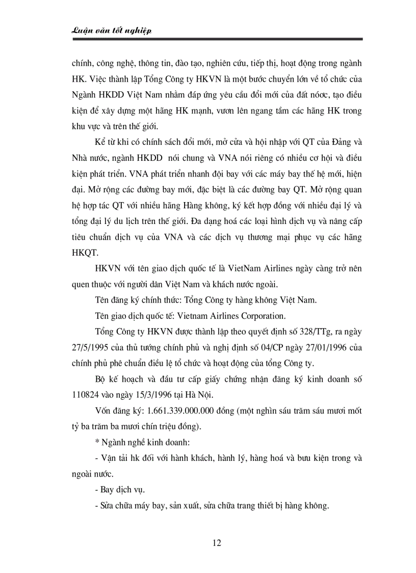 image for page Một số giải pháp nhằm nâng cao hiệu quả kinh doanh vận tải hàng không của hãng hàng không Quốc gia Việt Nam Vietnam Airlines