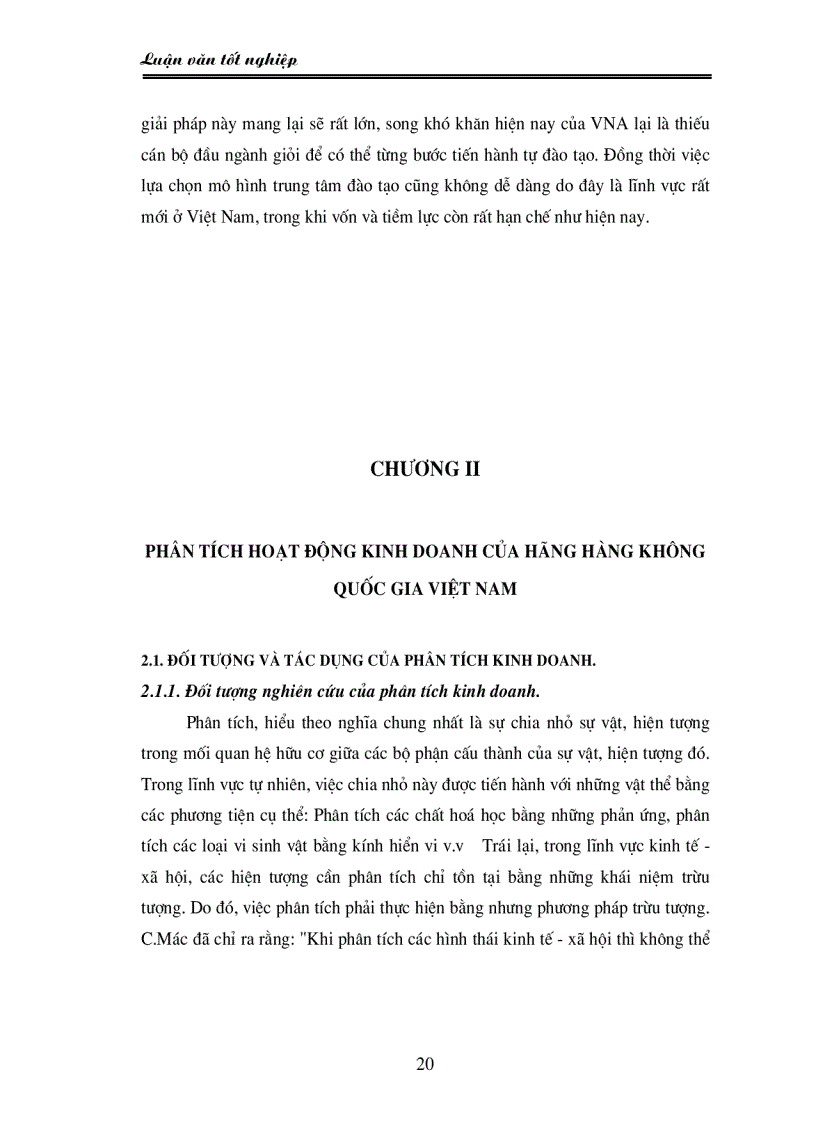 image for page Một số giải pháp nhằm nâng cao hiệu quả kinh doanh vận tải hàng không của hãng hàng không Quốc gia Việt Nam Vietnam Airlines