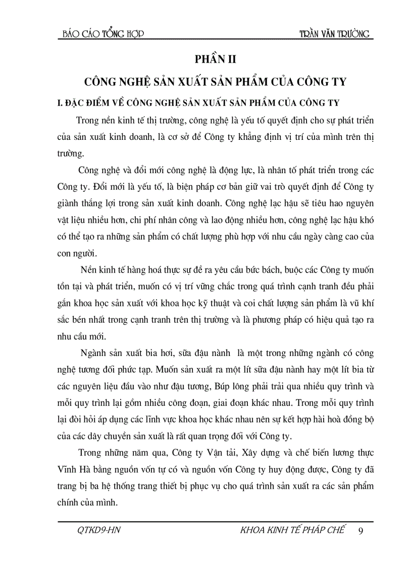 image for page Hoạch định chiến lược và kế hoạch phát triển Công ty vận tải XD và chế biến lương thực Vĩnh Hà