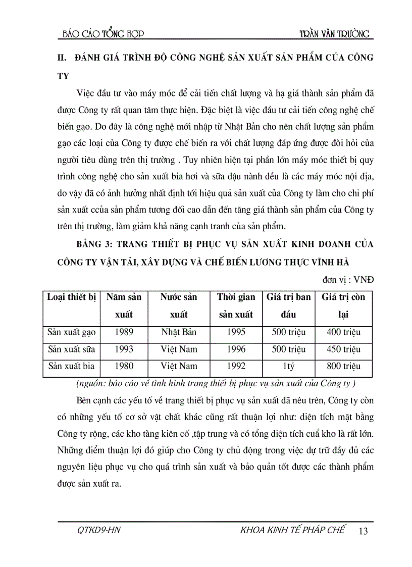 image for page Hoạch định chiến lược và kế hoạch phát triển Công ty vận tải XD và chế biến lương thực Vĩnh Hà