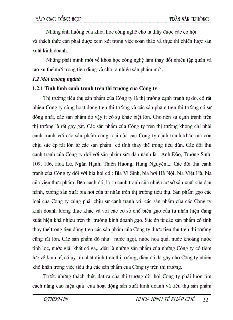 image for page Hoạch định chiến lược và kế hoạch phát triển Công ty vận tải XD và chế biến lương thực Vĩnh Hà