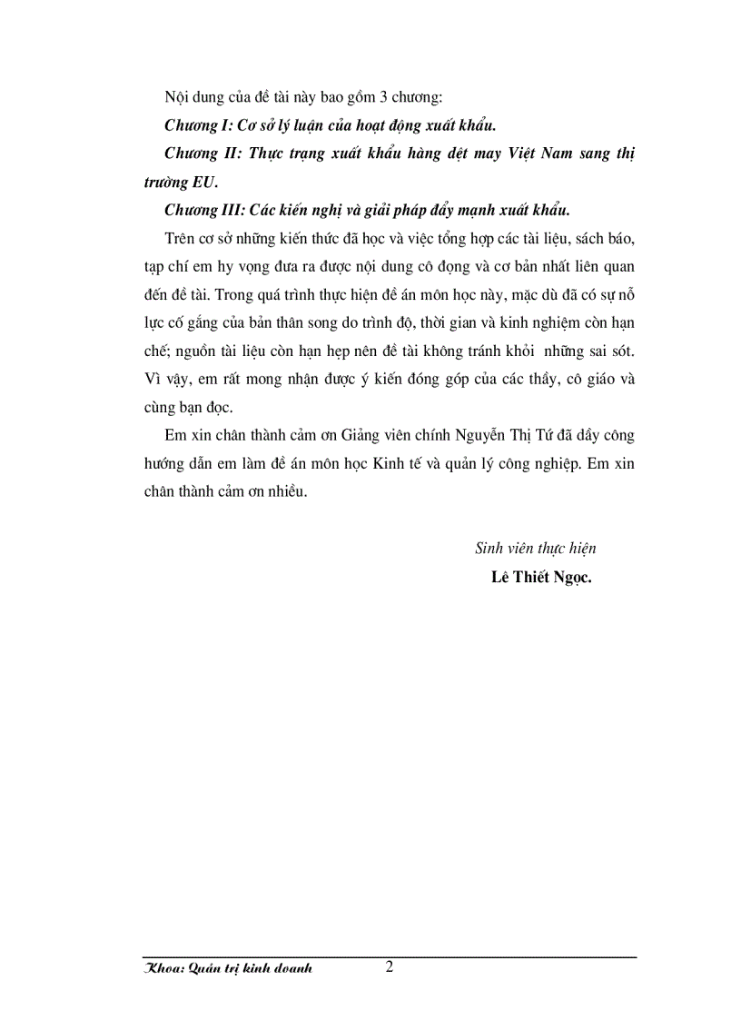 image for page Những thời cơ và thách thức khi xuất khẩu hàng may mặc sang thị trường EU của ngành dệt may Việt Nam