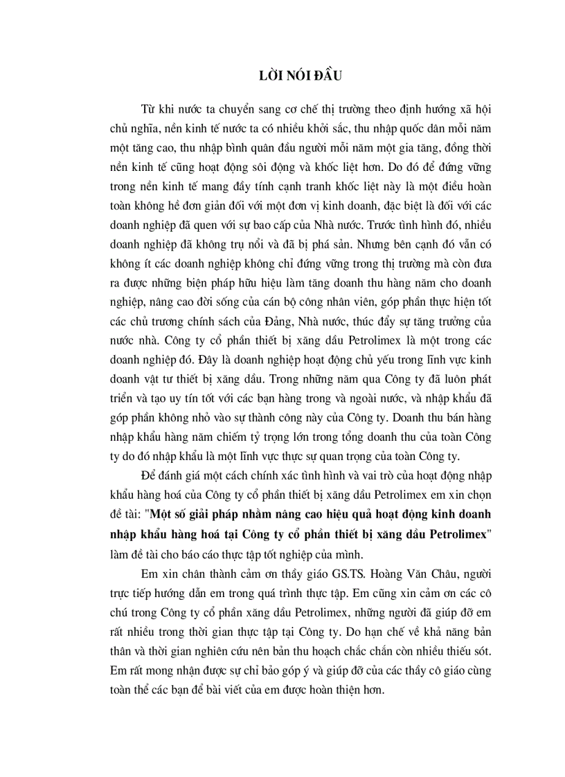image for page Một số giải pháp nhằm nâng cao hiệu quả hoạt động kinh doanh nhập khẩu hàng hoá tại Công ty cổ phần thiết bị xăng dầu Petrolimex