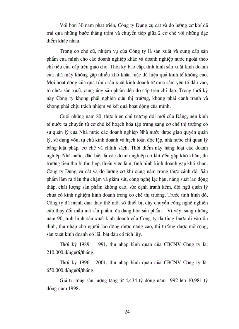 image for page Một số biện pháp nhằm nâng cao hiệu quả sản xuất kinh doanh ở Công ty Dụng cụ cắt và đo lường cơ khí