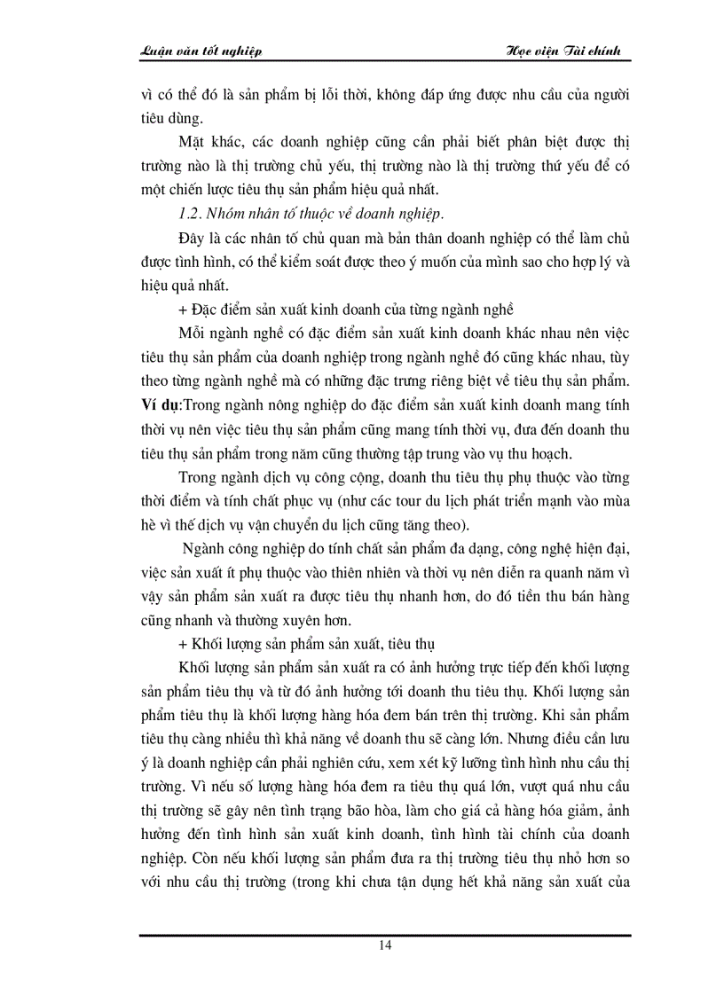 image for page Các giải pháp chủ yếu để góp phần đẩy mạnh công tác tiêu thụ sản phẩm và tăng doanh thu tại công ty Điện Cơ Thống Nhất