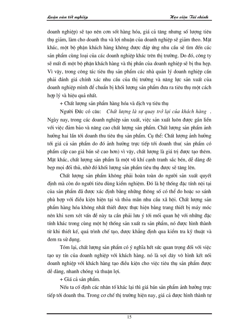 image for page Các giải pháp chủ yếu để góp phần đẩy mạnh công tác tiêu thụ sản phẩm và tăng doanh thu tại công ty Điện Cơ Thống Nhất