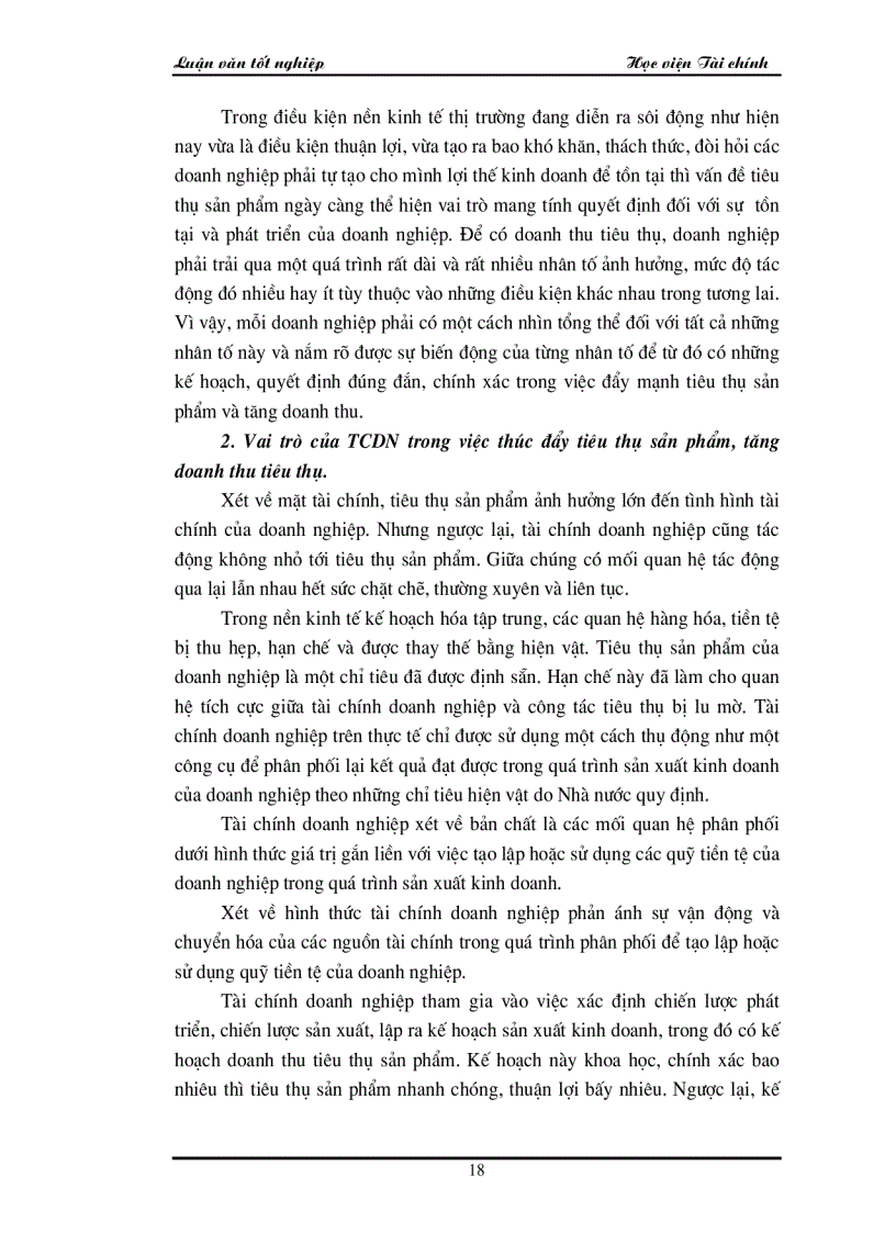 image for page Các giải pháp chủ yếu để góp phần đẩy mạnh công tác tiêu thụ sản phẩm và tăng doanh thu tại công ty Điện Cơ Thống Nhất