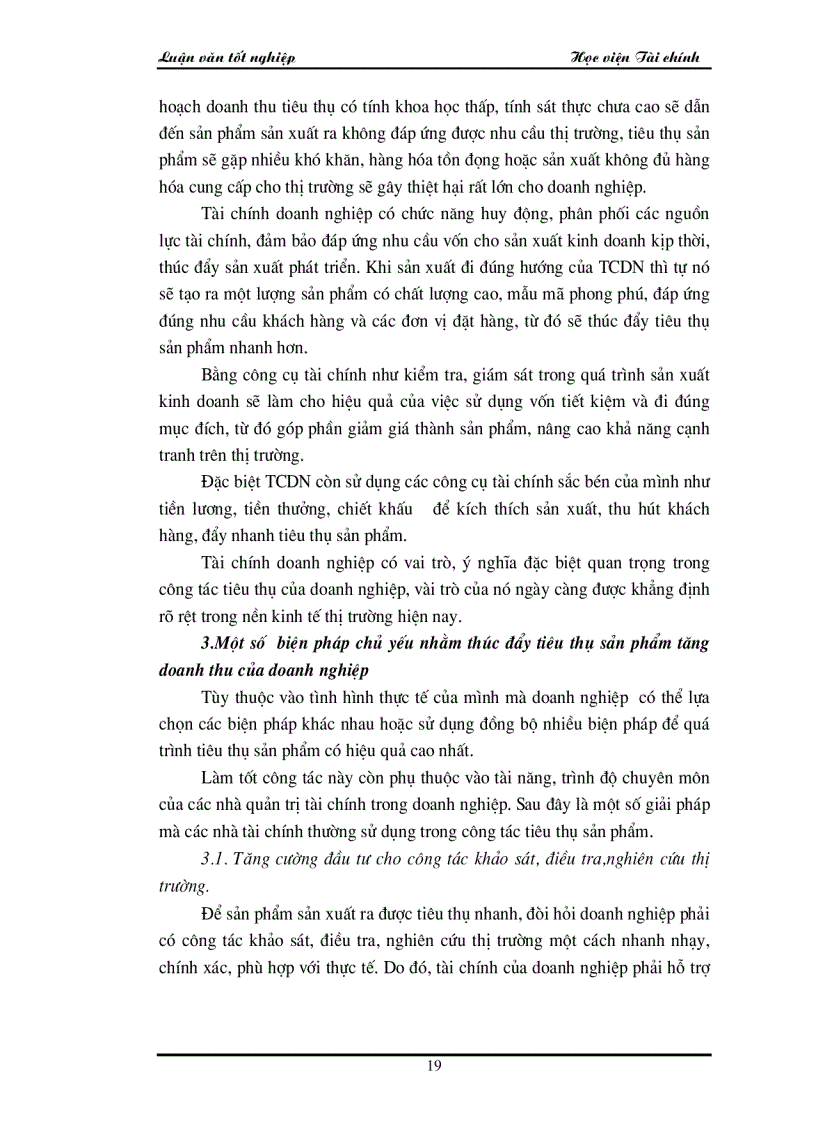 image for page Các giải pháp chủ yếu để góp phần đẩy mạnh công tác tiêu thụ sản phẩm và tăng doanh thu tại công ty Điện Cơ Thống Nhất