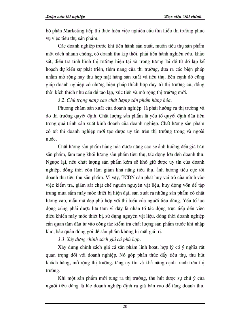 image for page Các giải pháp chủ yếu để góp phần đẩy mạnh công tác tiêu thụ sản phẩm và tăng doanh thu tại công ty Điện Cơ Thống Nhất