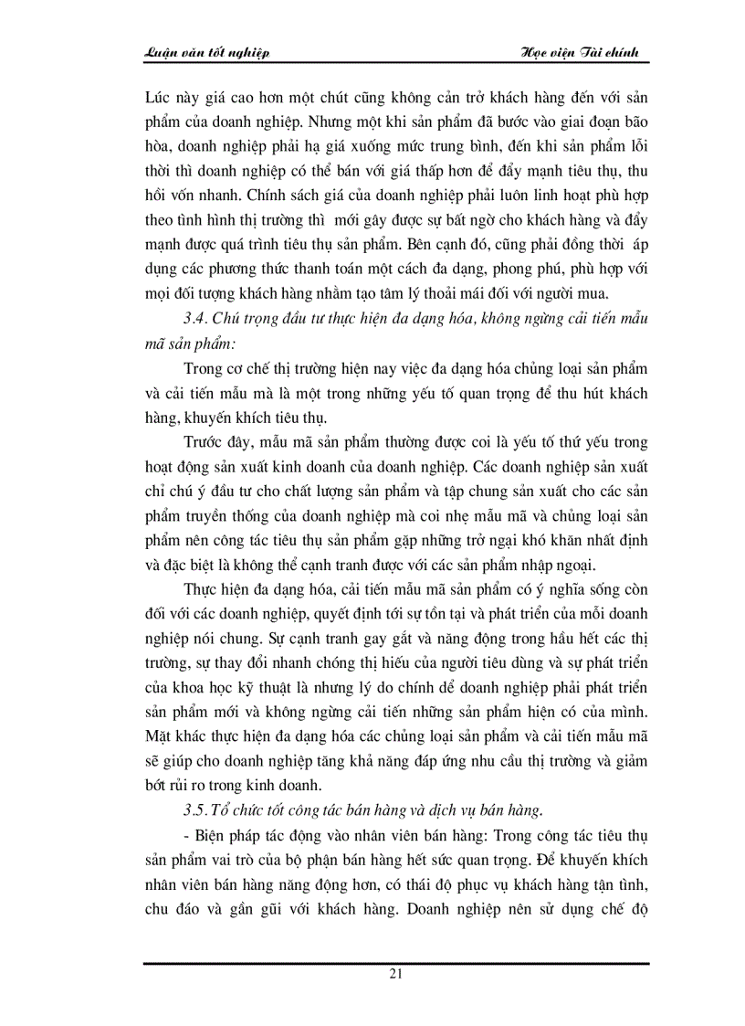 image for page Các giải pháp chủ yếu để góp phần đẩy mạnh công tác tiêu thụ sản phẩm và tăng doanh thu tại công ty Điện Cơ Thống Nhất