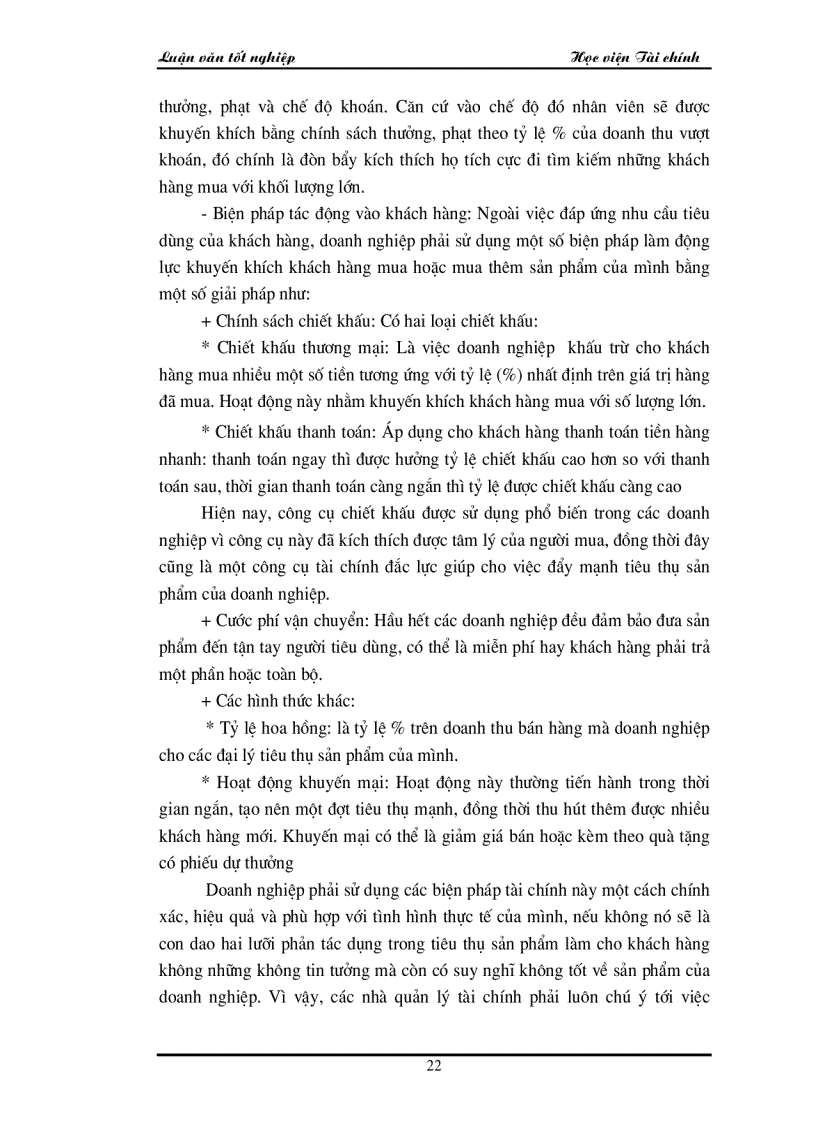 image for page Các giải pháp chủ yếu để góp phần đẩy mạnh công tác tiêu thụ sản phẩm và tăng doanh thu tại công ty Điện Cơ Thống Nhất