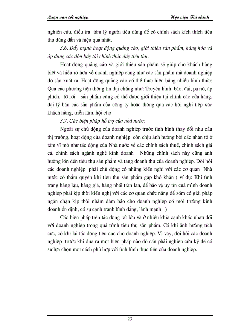 image for page Các giải pháp chủ yếu để góp phần đẩy mạnh công tác tiêu thụ sản phẩm và tăng doanh thu tại công ty Điện Cơ Thống Nhất