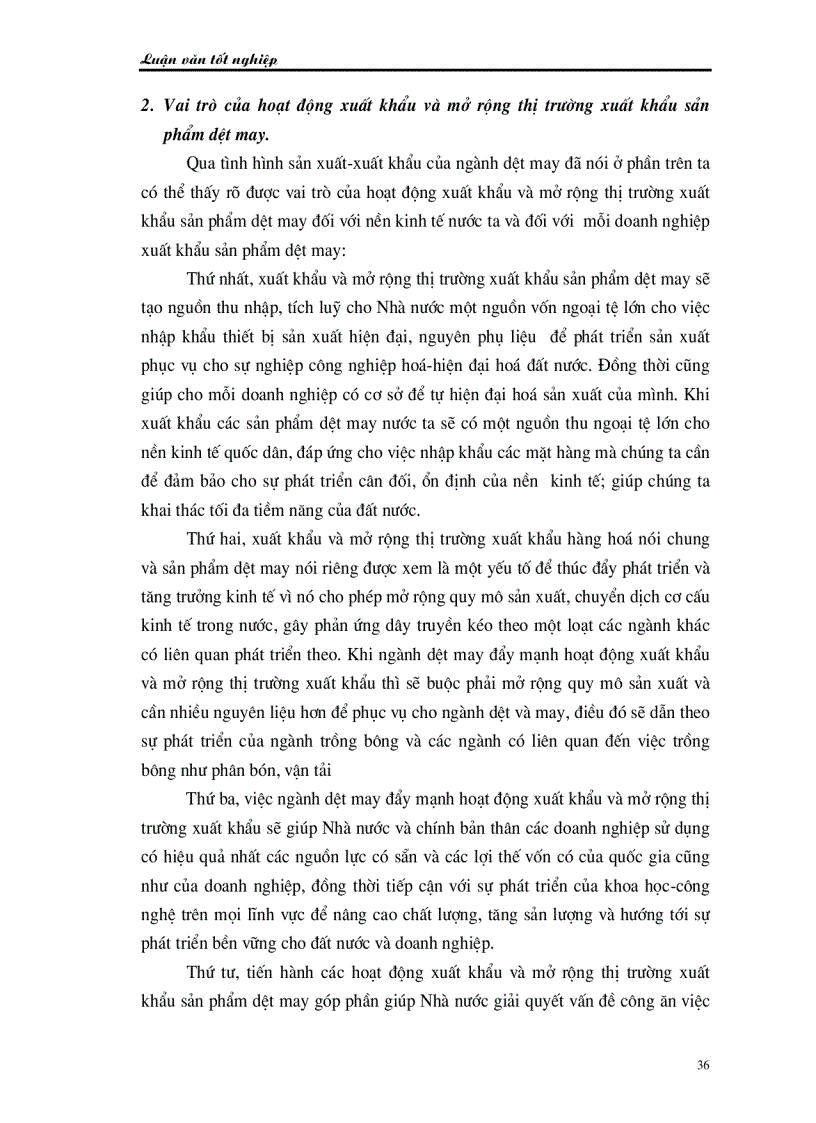 image for page Mở rộng thị trường xuất khẩu tại Tổng công ty Dệt May Việt Nam Vinatex