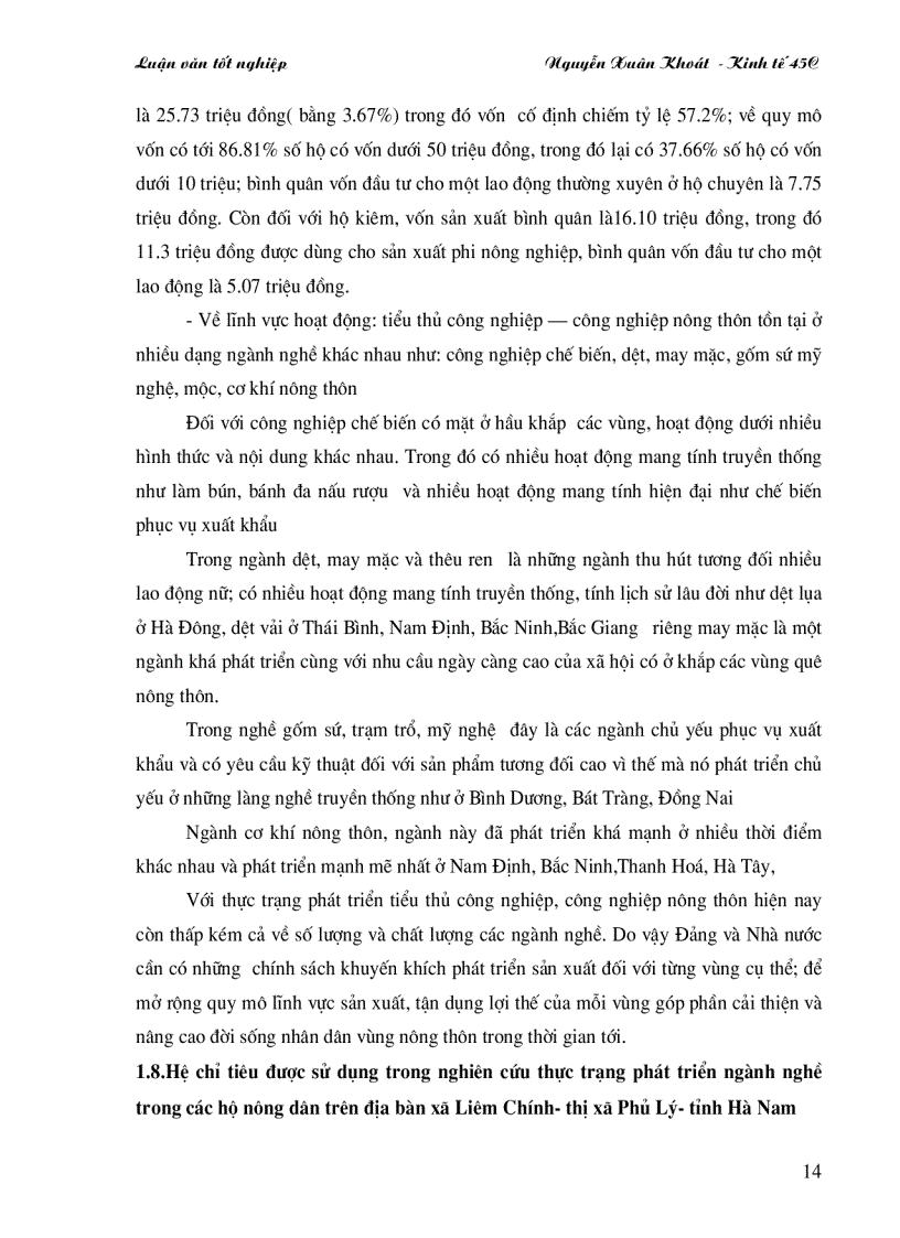 image for page Thực trạng các nghành nghề trên địa bàn xã Liêm Chính TX Phủ Lý tỉnh Hà Nam