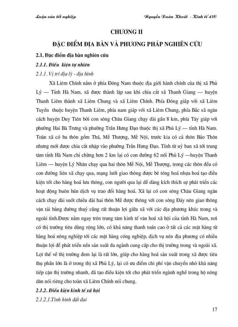 image for page Thực trạng các nghành nghề trên địa bàn xã Liêm Chính TX Phủ Lý tỉnh Hà Nam