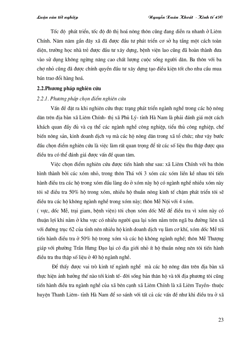 image for page Thực trạng các nghành nghề trên địa bàn xã Liêm Chính TX Phủ Lý tỉnh Hà Nam