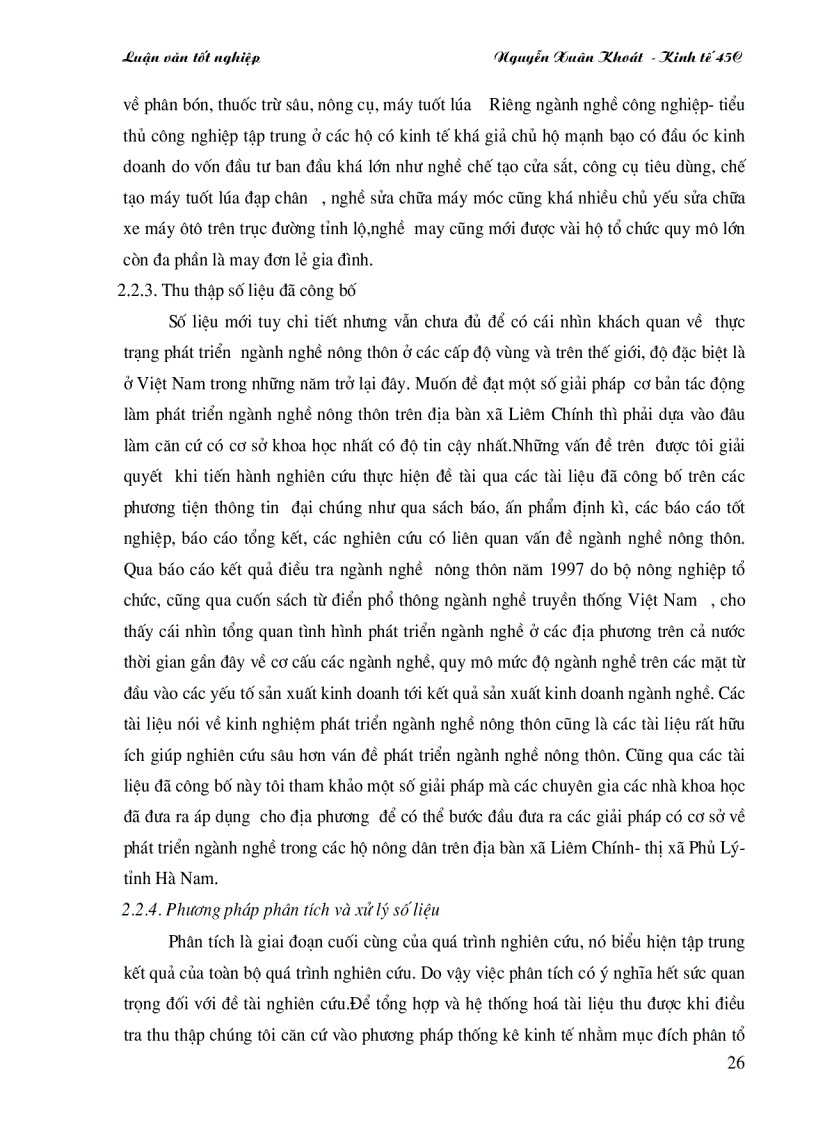 image for page Thực trạng các nghành nghề trên địa bàn xã Liêm Chính TX Phủ Lý tỉnh Hà Nam