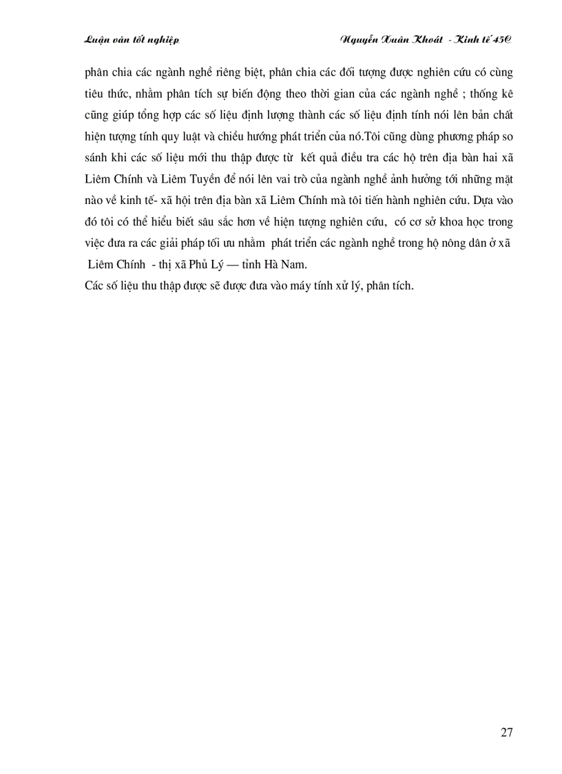 image for page Thực trạng các nghành nghề trên địa bàn xã Liêm Chính TX Phủ Lý tỉnh Hà Nam