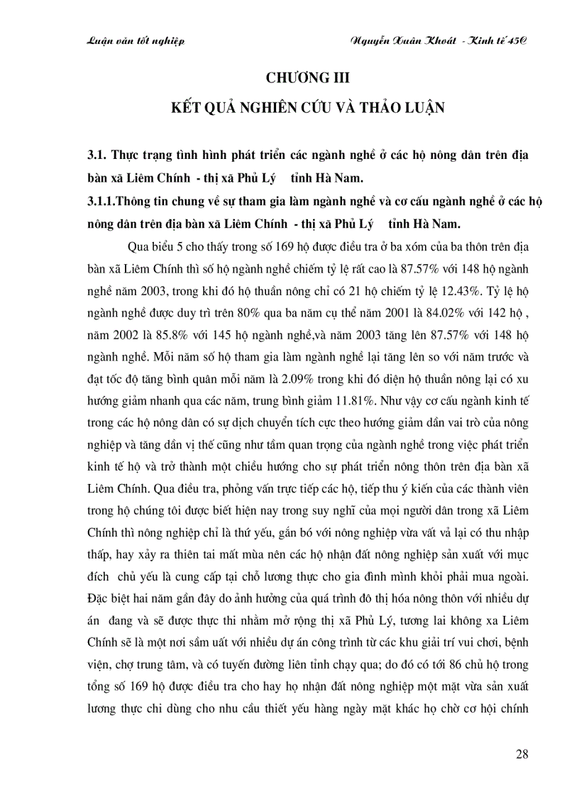 image for page Thực trạng các nghành nghề trên địa bàn xã Liêm Chính TX Phủ Lý tỉnh Hà Nam
