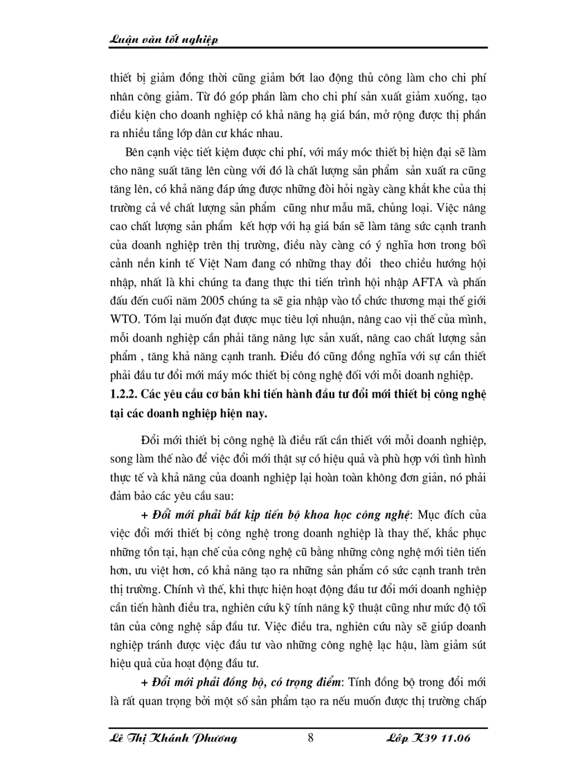 image for page Những giải pháp chủ yếu huy động vốn đổi mới thiết bị công nghệ tại Công ty cổ phần dệt 10 10