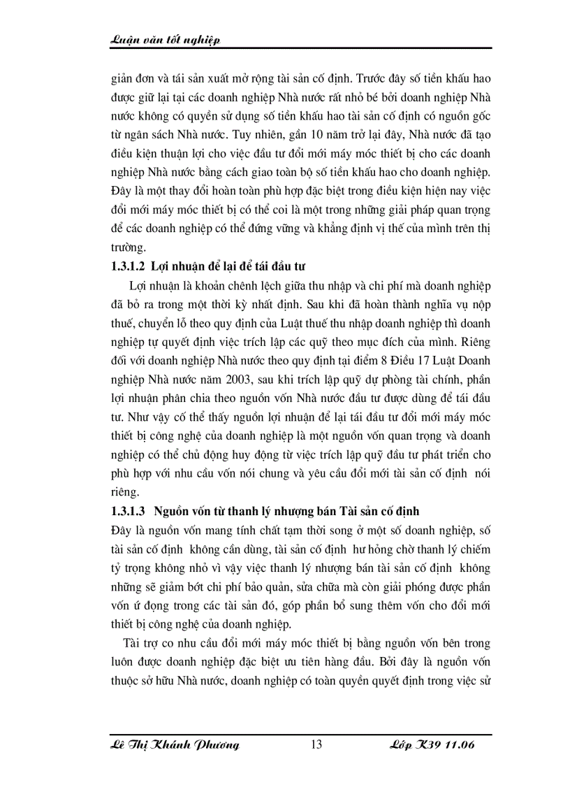 image for page Những giải pháp chủ yếu huy động vốn đổi mới thiết bị công nghệ tại Công ty cổ phần dệt 10 10