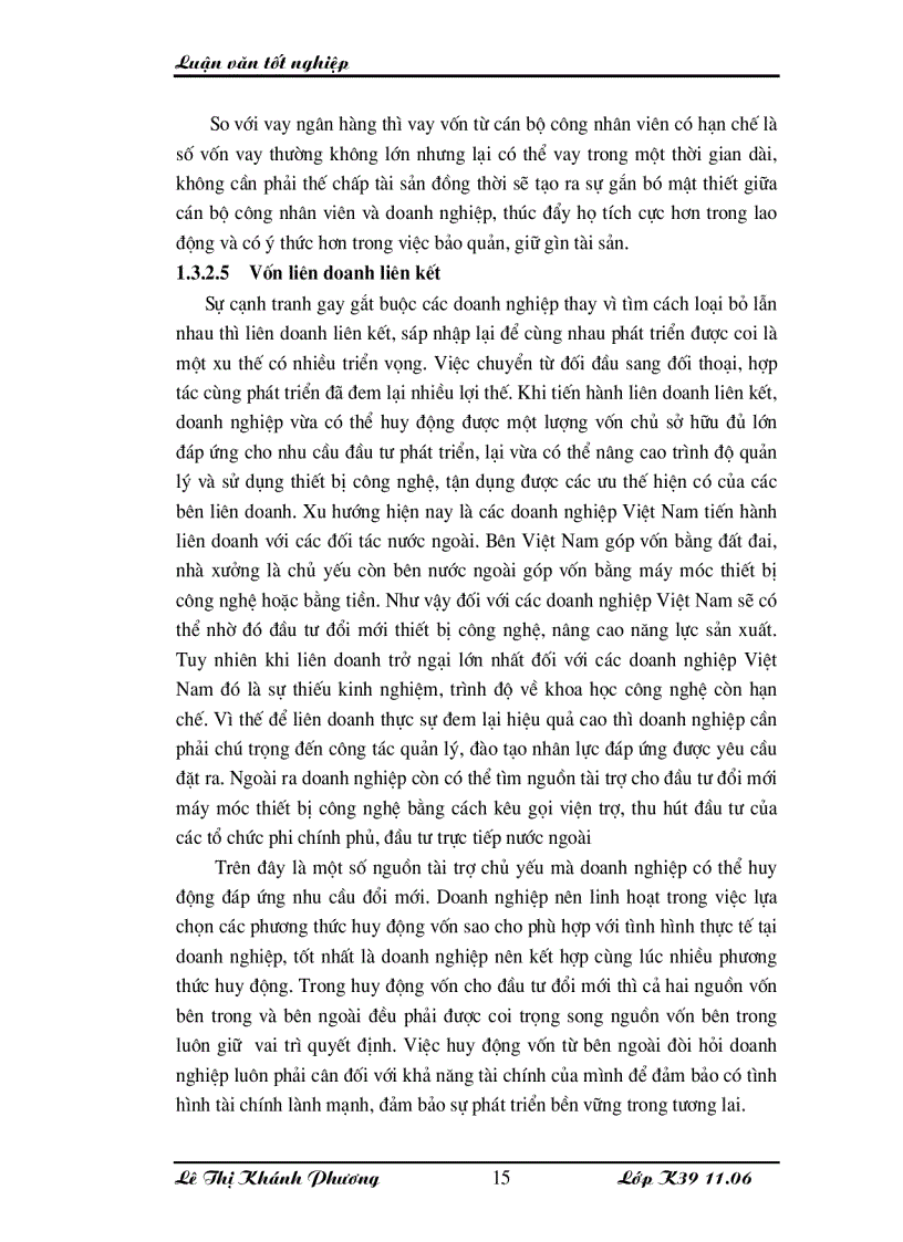 image for page Những giải pháp chủ yếu huy động vốn đổi mới thiết bị công nghệ tại Công ty cổ phần dệt 10 10