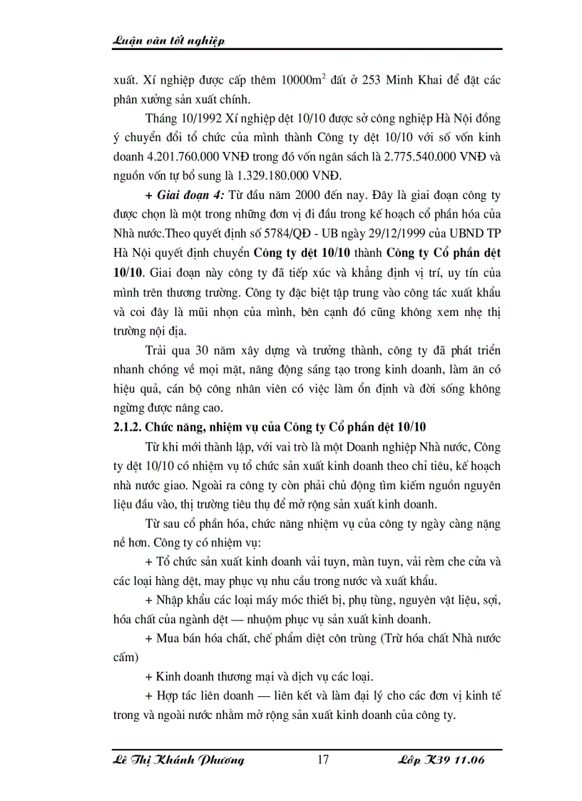 image for page Những giải pháp chủ yếu huy động vốn đổi mới thiết bị công nghệ tại Công ty cổ phần dệt 10 10