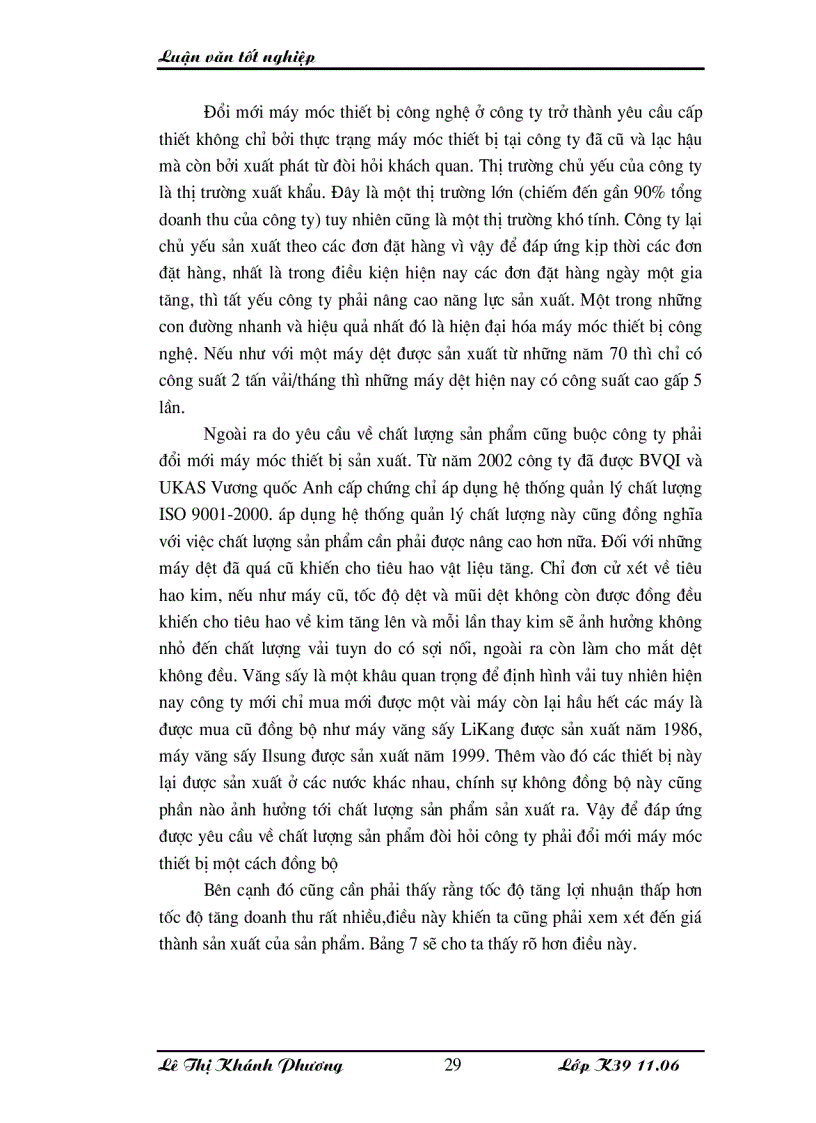 image for page Những giải pháp chủ yếu huy động vốn đổi mới thiết bị công nghệ tại Công ty cổ phần dệt 10 10