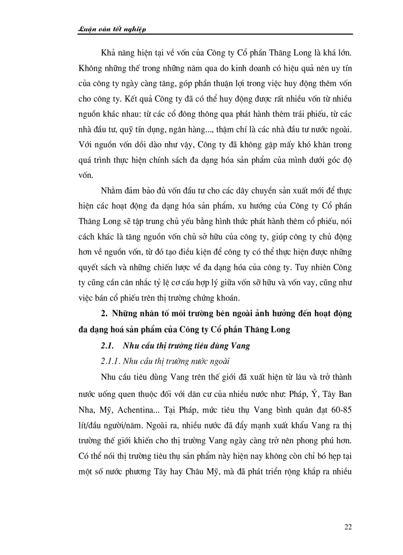 image for page Đa dạng hoá sản phẩm nước ép trái cây tại Công ty Cổ phần Thăng Long