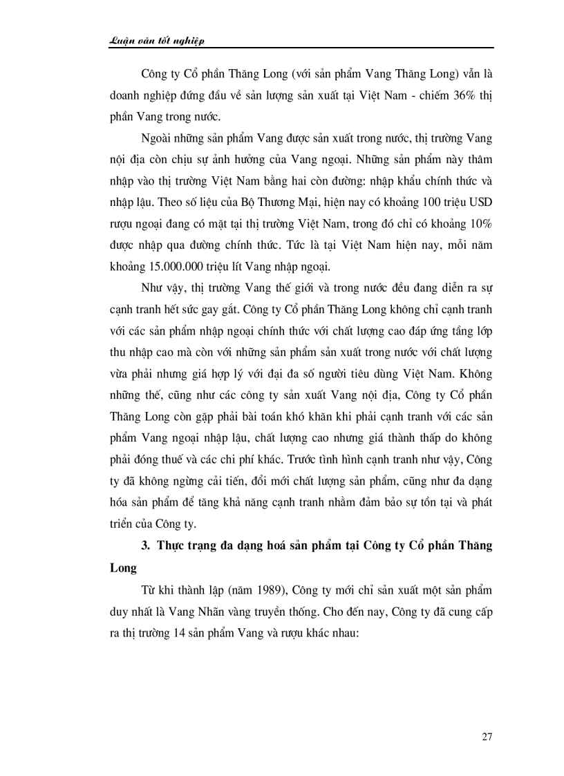 image for page Đa dạng hoá sản phẩm nước ép trái cây tại Công ty Cổ phần Thăng Long