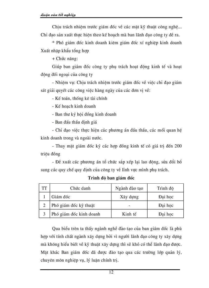image for page Thực trạng và một số giải pháp hoàn thiện bộ máy tổ chức của Công ty cổ phần đầu tư và xây dựng Ba Đình