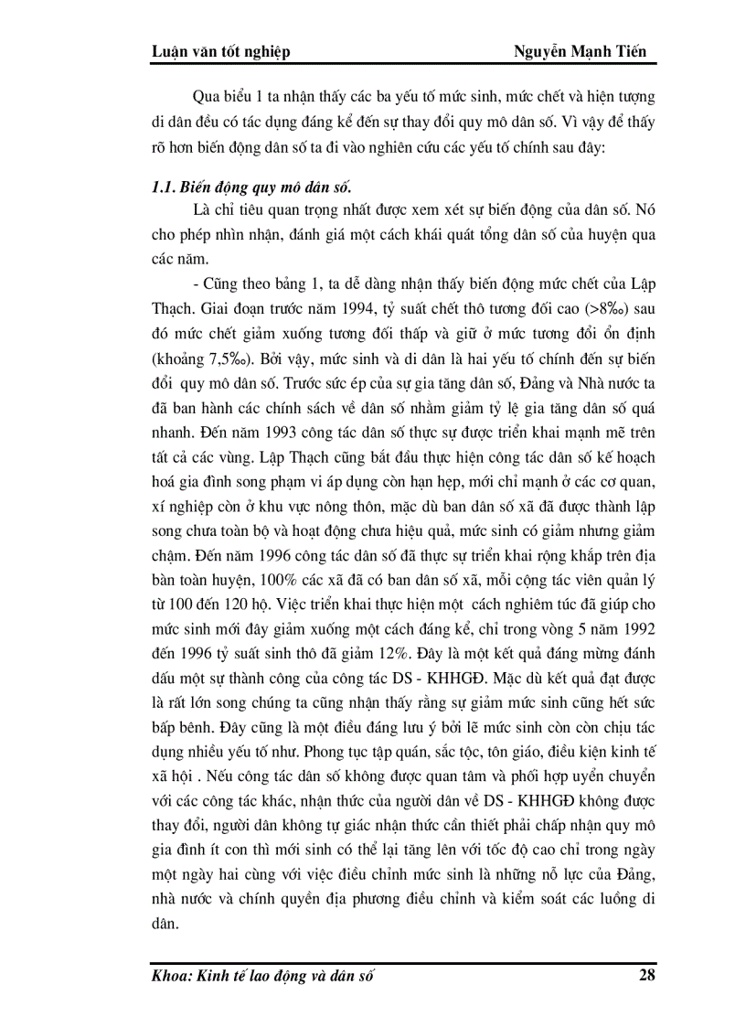 image for page Phân tích biến động dân số lao động và việc làm ở huyện Lập Thạch trong giai đoạn hiện nay