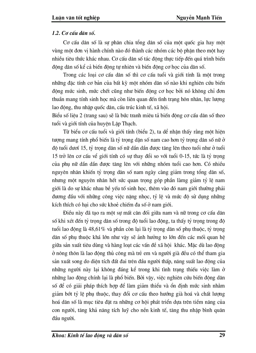 image for page Phân tích biến động dân số lao động và việc làm ở huyện Lập Thạch trong giai đoạn hiện nay