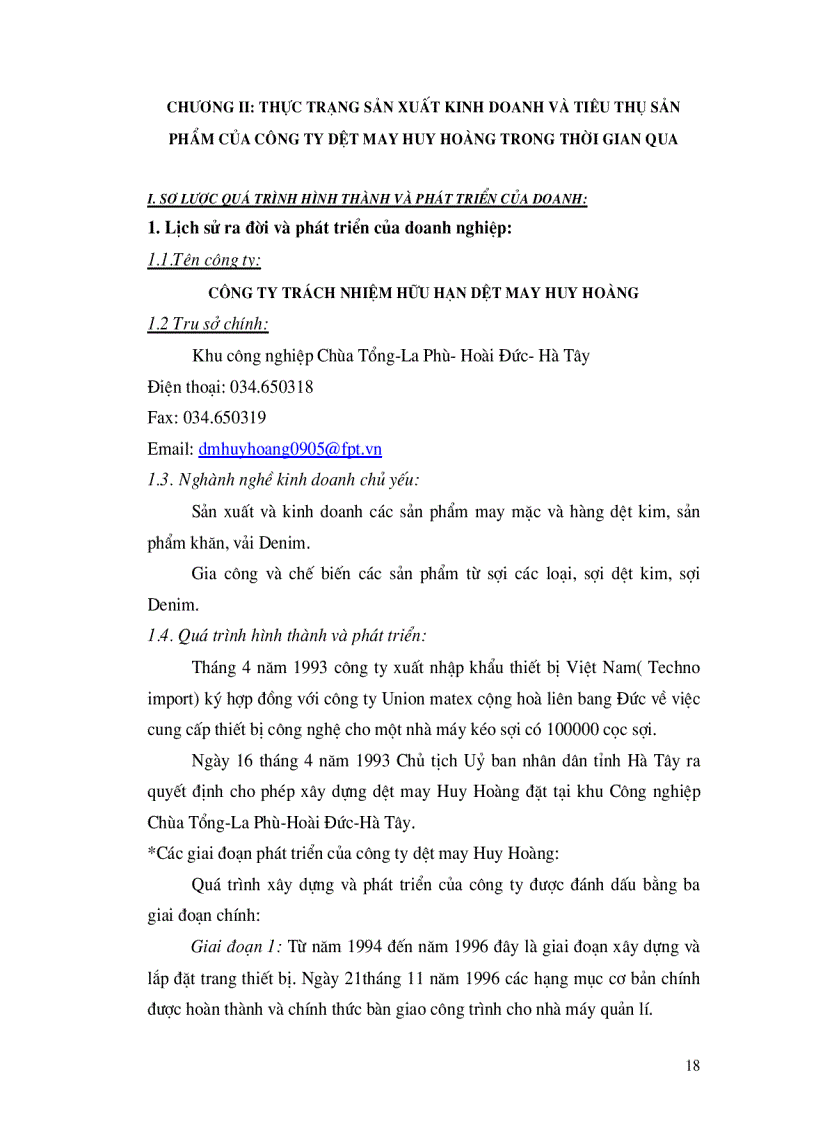 image for page Nghiên cứu các giải pháp nhằm phát triển thị trường tiêu thụ sản phẩm của Công ty dệt may xuất nhập khẩu Huy Hoàng