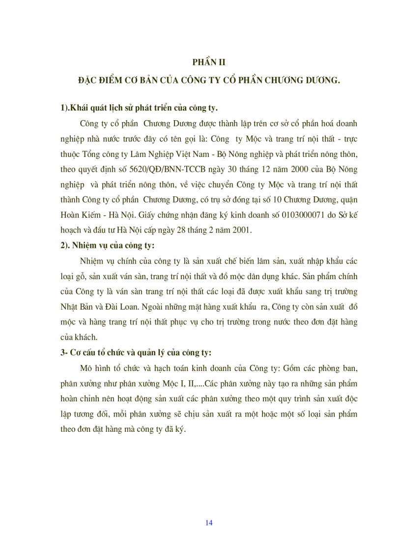 image for page Nghiên cứu tình hình quản lý và sử dụng vốn lưu động tại Công ty cổ phần Chương Dương Hà Nội