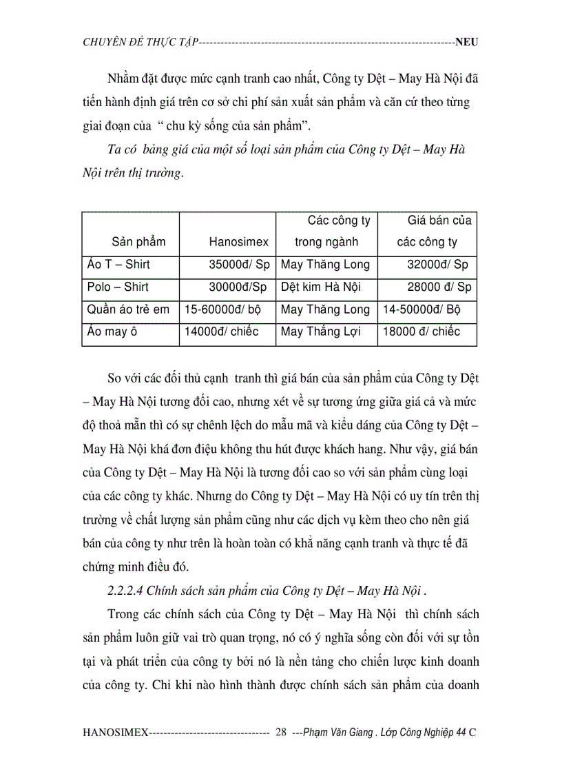 image for page Xuất khẩu hàng May Mặc của Công ty Dệt May Hà Nội vào thị trường Mỹ