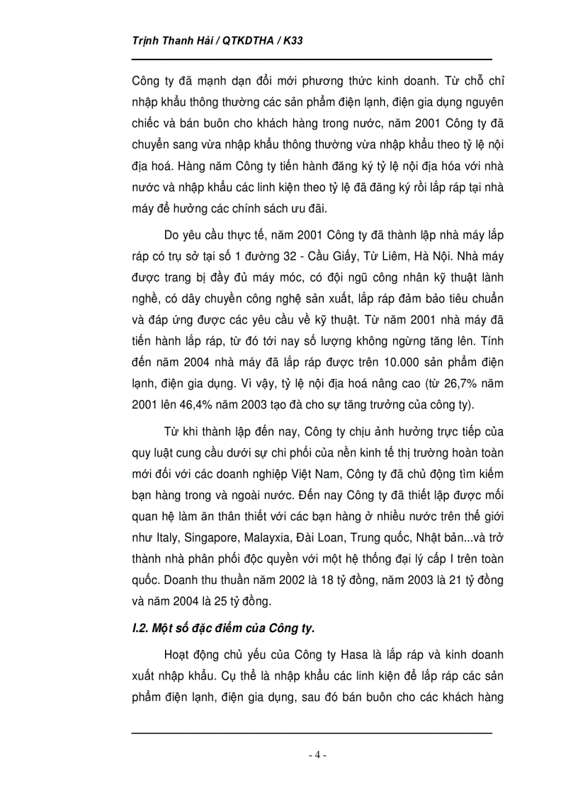 image for page Phân tích tình hình thị trường của Công ty TNHH Hasa