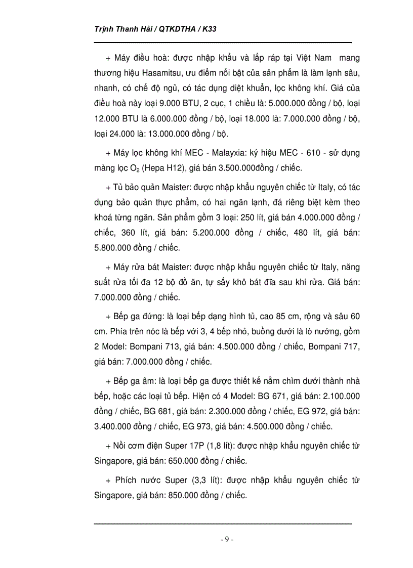 image for page Phân tích tình hình thị trường của Công ty TNHH Hasa