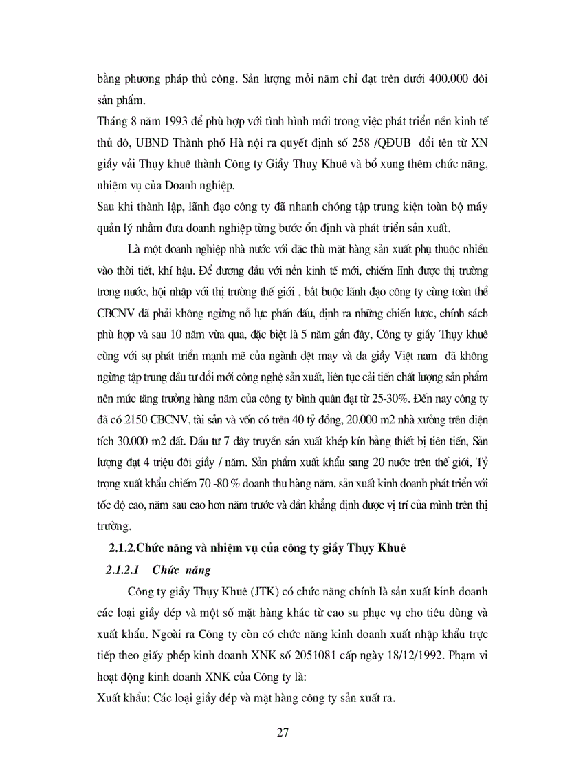 image for page Phân tích tình hình thực hiện doanh thu bán hàng tại Công ty giầy Thuỵ Khuê