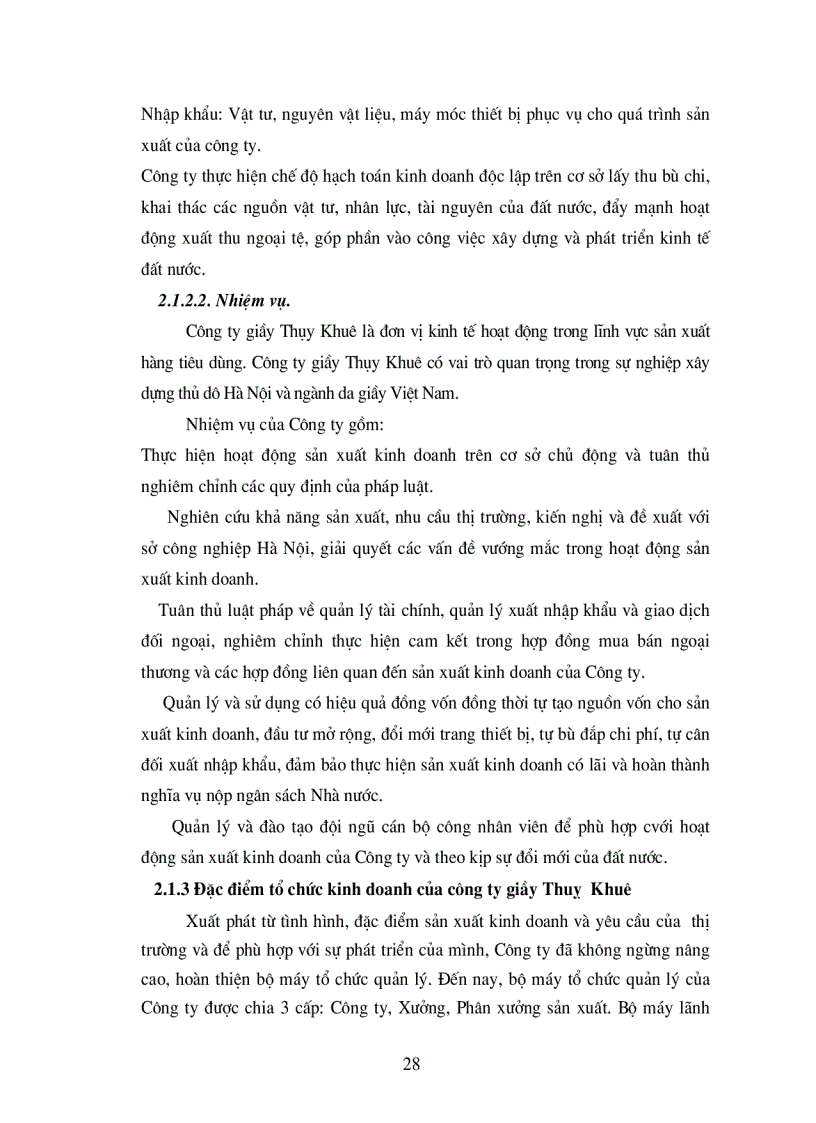 image for page Phân tích tình hình thực hiện doanh thu bán hàng tại Công ty giầy Thuỵ Khuê