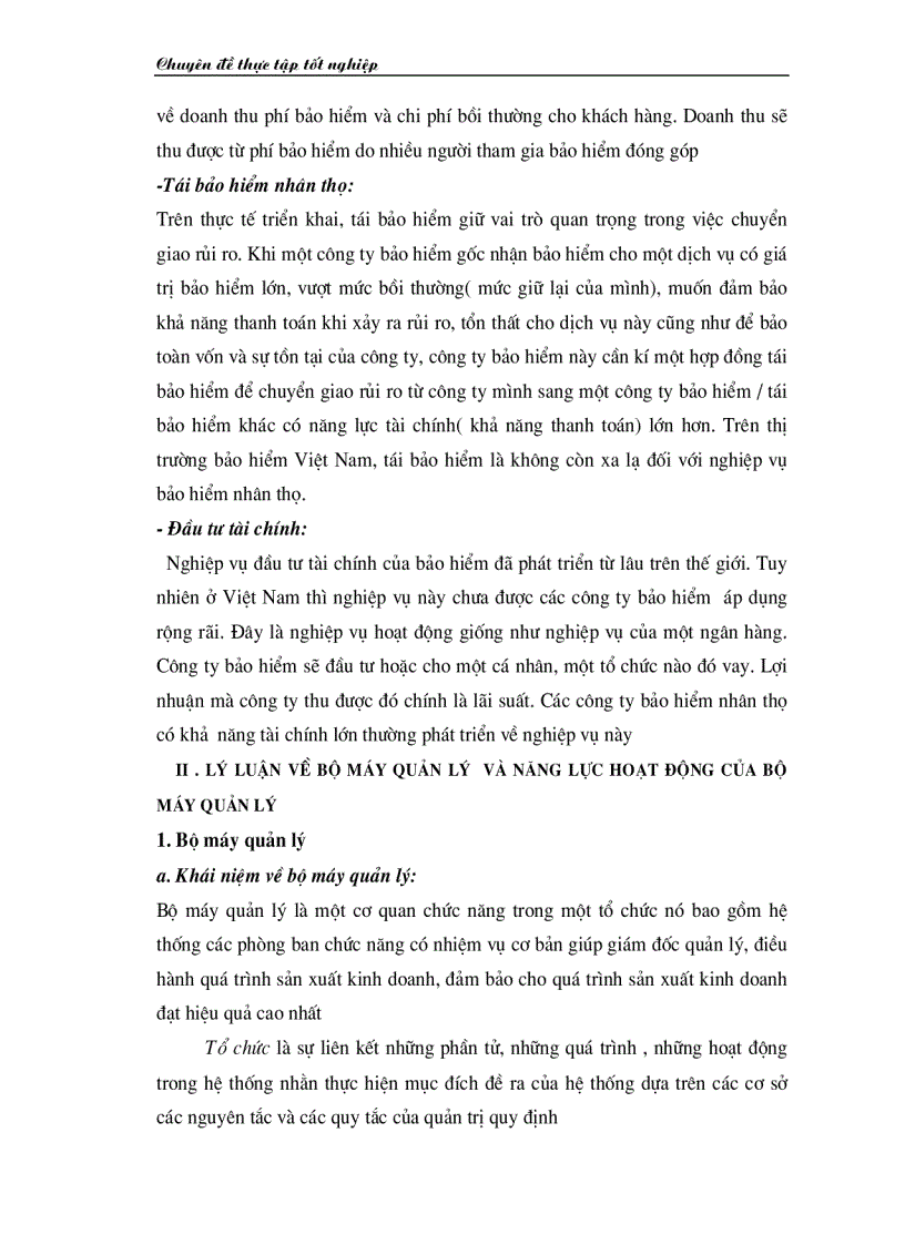 image for page Nâng cao năng lực hoạt động của bộ máy quản lý ở công ty bảo hiểm nhân thọ Thanh Hoá