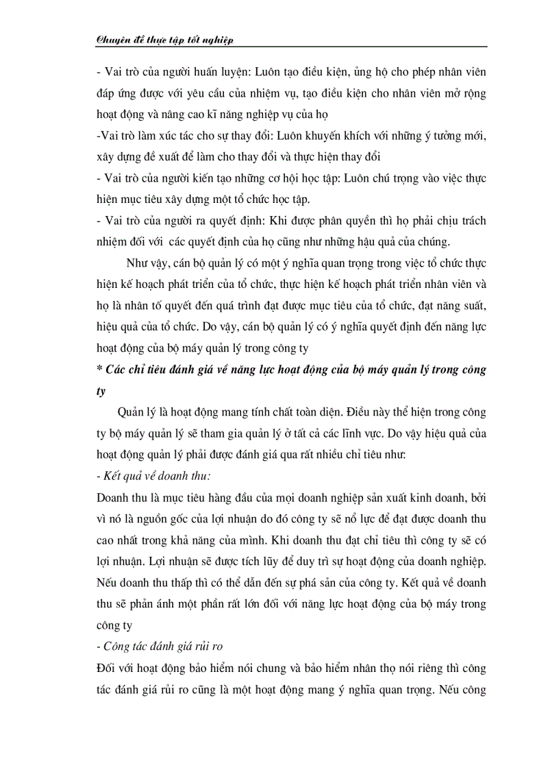 image for page Nâng cao năng lực hoạt động của bộ máy quản lý ở công ty bảo hiểm nhân thọ Thanh Hoá