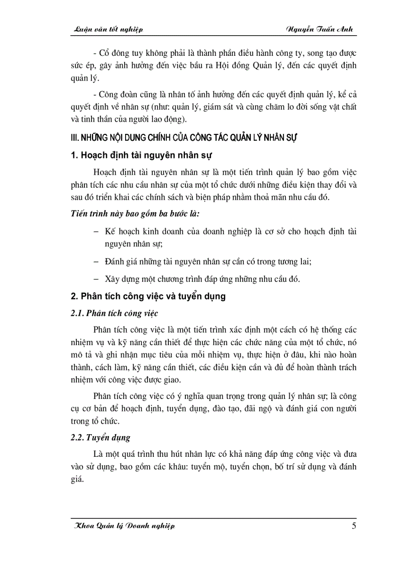 image for page Một số giải pháp nhằm hoàn thiện công tác quản lý nhân sự tại Công ty Nhất Vinh