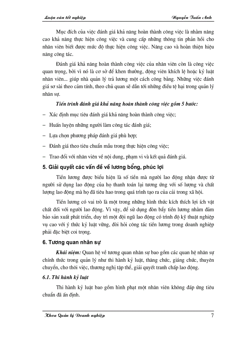 image for page Một số giải pháp nhằm hoàn thiện công tác quản lý nhân sự tại Công ty Nhất Vinh