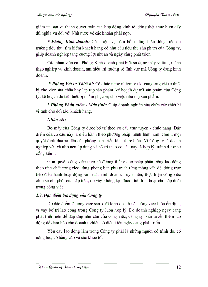 image for page Một số giải pháp nhằm hoàn thiện công tác quản lý nhân sự tại Công ty Nhất Vinh