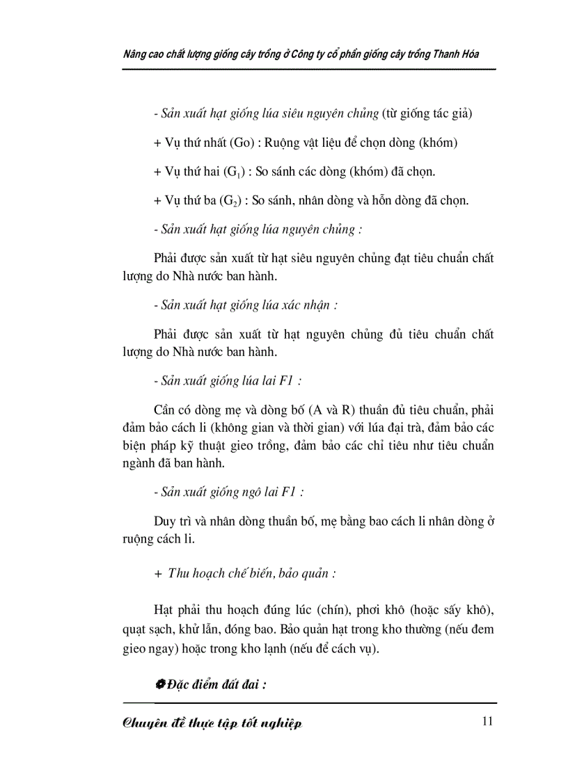 image for page Nâng cao chất lượng giống cây trồng ở Công ty cổ phần giống cây trồng Thanh Hóa