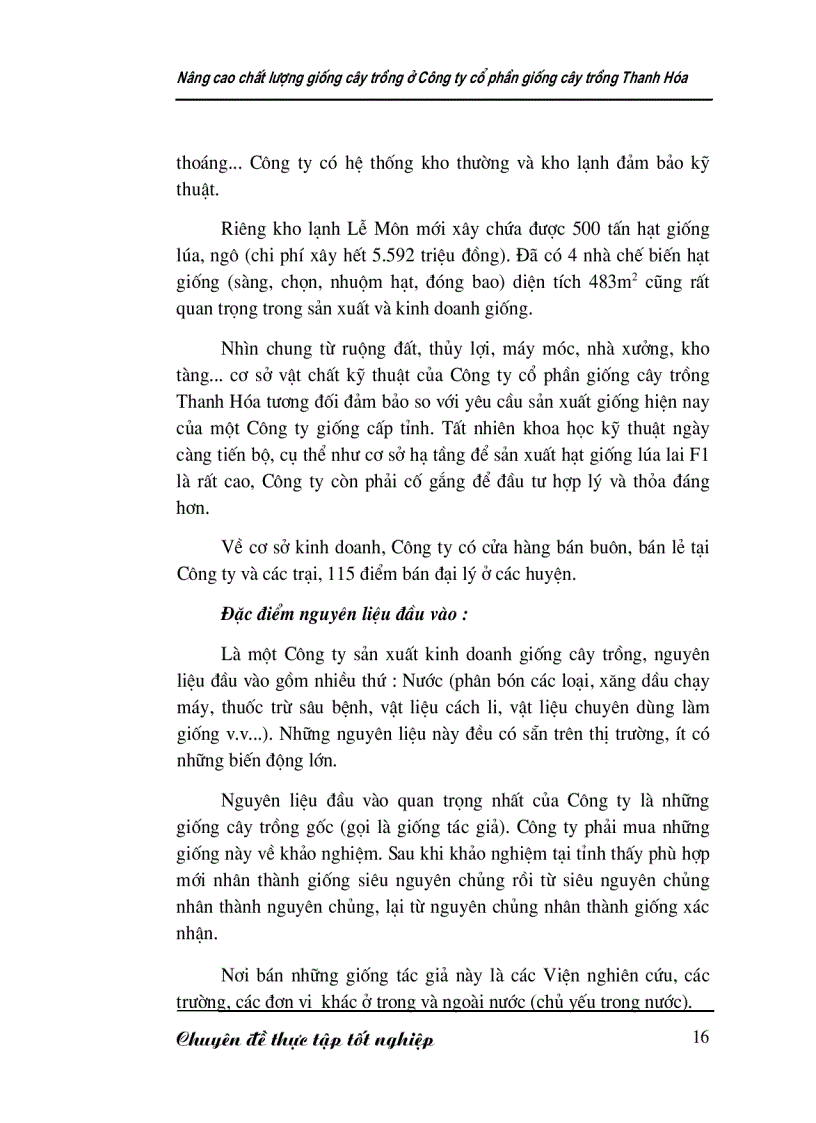 image for page Nâng cao chất lượng giống cây trồng ở Công ty cổ phần giống cây trồng Thanh Hóa