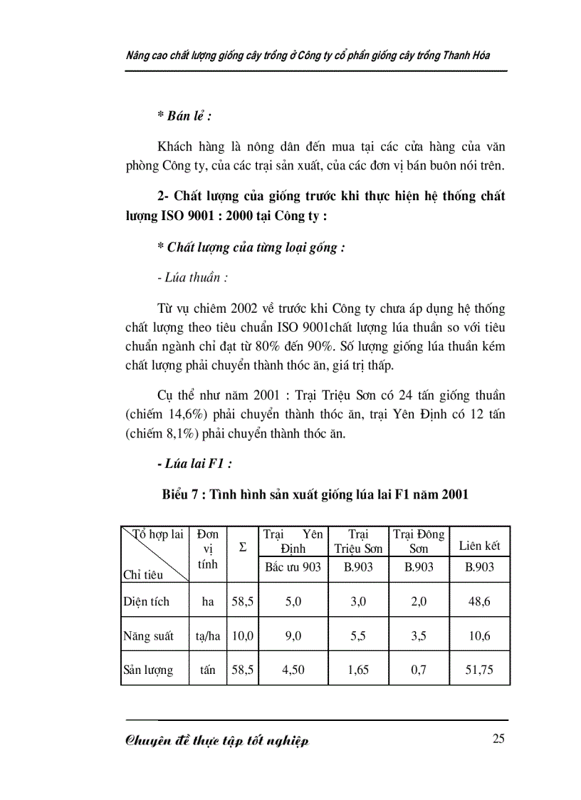 image for page Nâng cao chất lượng giống cây trồng ở Công ty cổ phần giống cây trồng Thanh Hóa